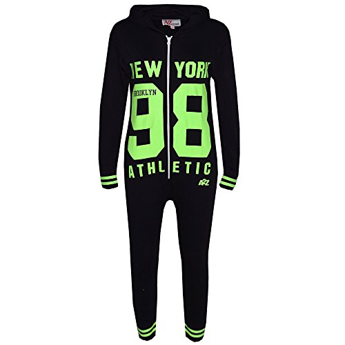 A2Z 4 Kids Kinder Unisex Mädchen Jungen New York 86 Athletic Aufdruck - Cotton Onesie N Y Black & Green 13 von A2Z 4 Kids