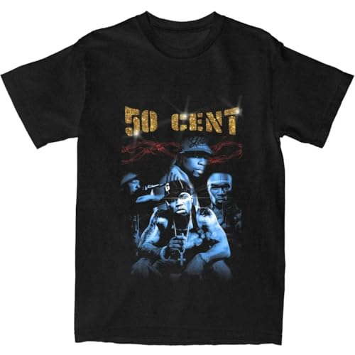a3ae3ed3aw WoHip-Hop-Rapper-50-Cent-Shirts-Merch-Funny-Pure-Cotton-Rap-Music-T-Shirts von a3ae3ed3aw