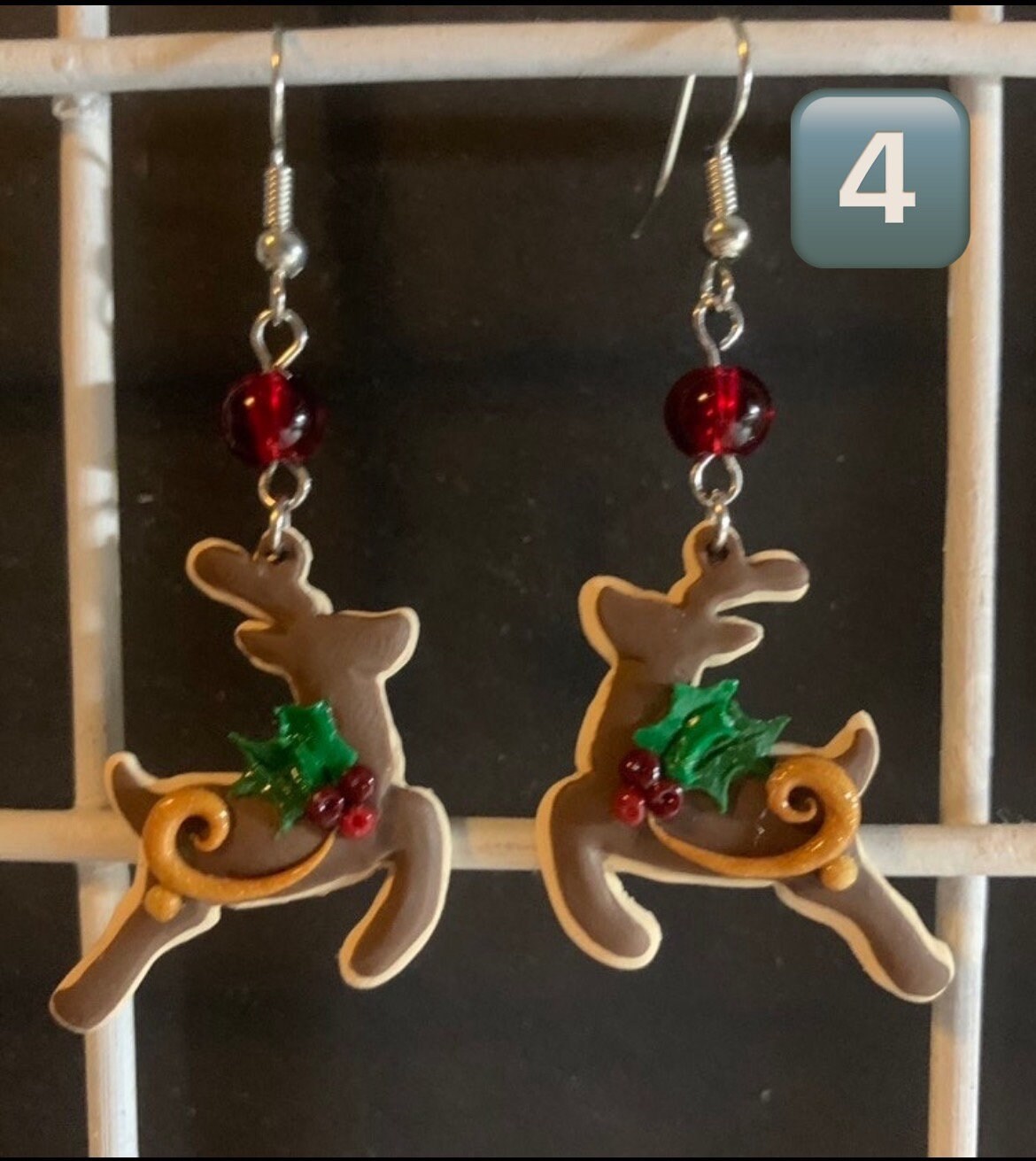 Weihnachtsplätzchen Ohrringe Rentier Mit Zuckerstangen-Viele Verschiedene Zur Auswahl Weihnachtsplätzchen Ohrringe Rentier Mit Zuckerstangen-Viele Verschiedene Zur Auswahl von aCimetricDesign
