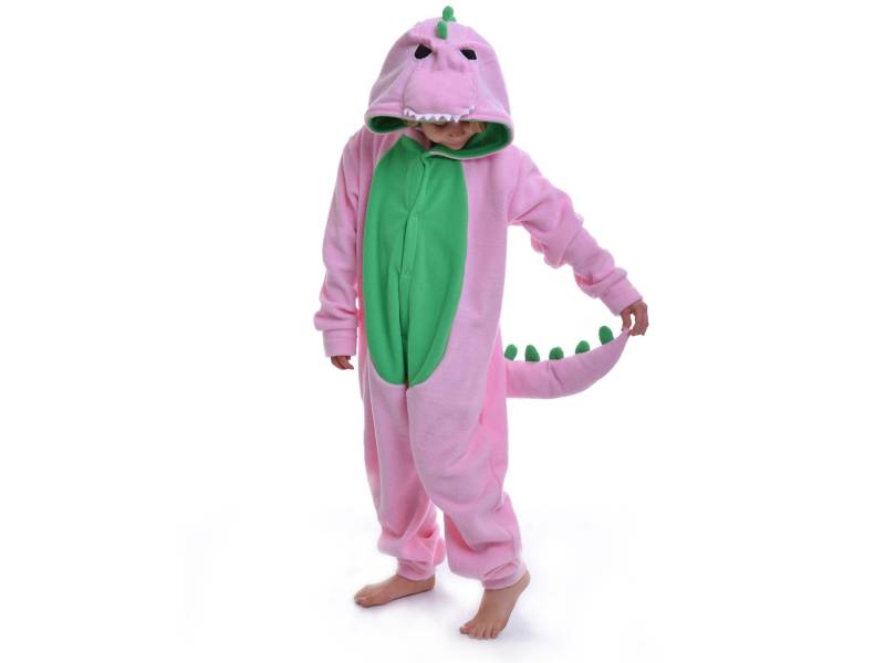 Kinder Tier Body | Kigurumi - Cosplay Rosa Dinosaurier von aFREAKaClothing
