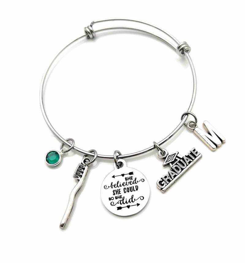 Abschluss Geschenk Für Zahnarzthelferin, Hygieniker Grad Geschenk, Da Dh Schmuck, Zahnarzt Graduierte Armband, Sie Glaubte, Dass So Konnte, Es Tat von aJoyfulSurprise