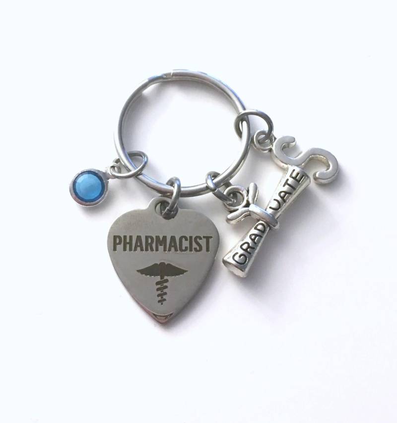 Apothekergeschenk, Apotheken-Schlüsselbund, Abschlussgeschenk Für Apothekenschüler-Schlüsselanhänger, Rx-studenten-Schlüsselring, Graduierter Grad von aJoyfulSurprise
