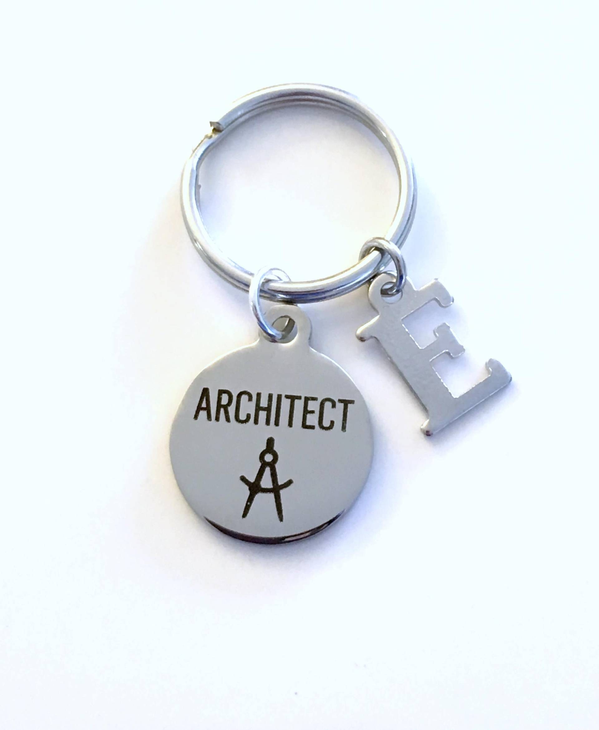 Architekt Schlüsselbund, Geschenk Für Architekturtechnik Studenten Schlüsselanhänger, Abschlussfeier Oder Ruhestand Geschenk, Graduierter von aJoyfulSurprise