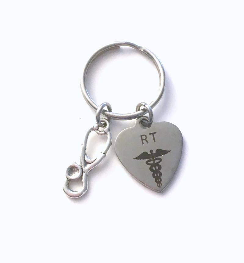 Atemtherapeut Geschenk, Rt Schlüsselbund, Geschenk Für Schlüsselanhänger, Atemtherapie Stethoskop Abschlussfeier Oder Ruhestand von aJoyfulSurprise