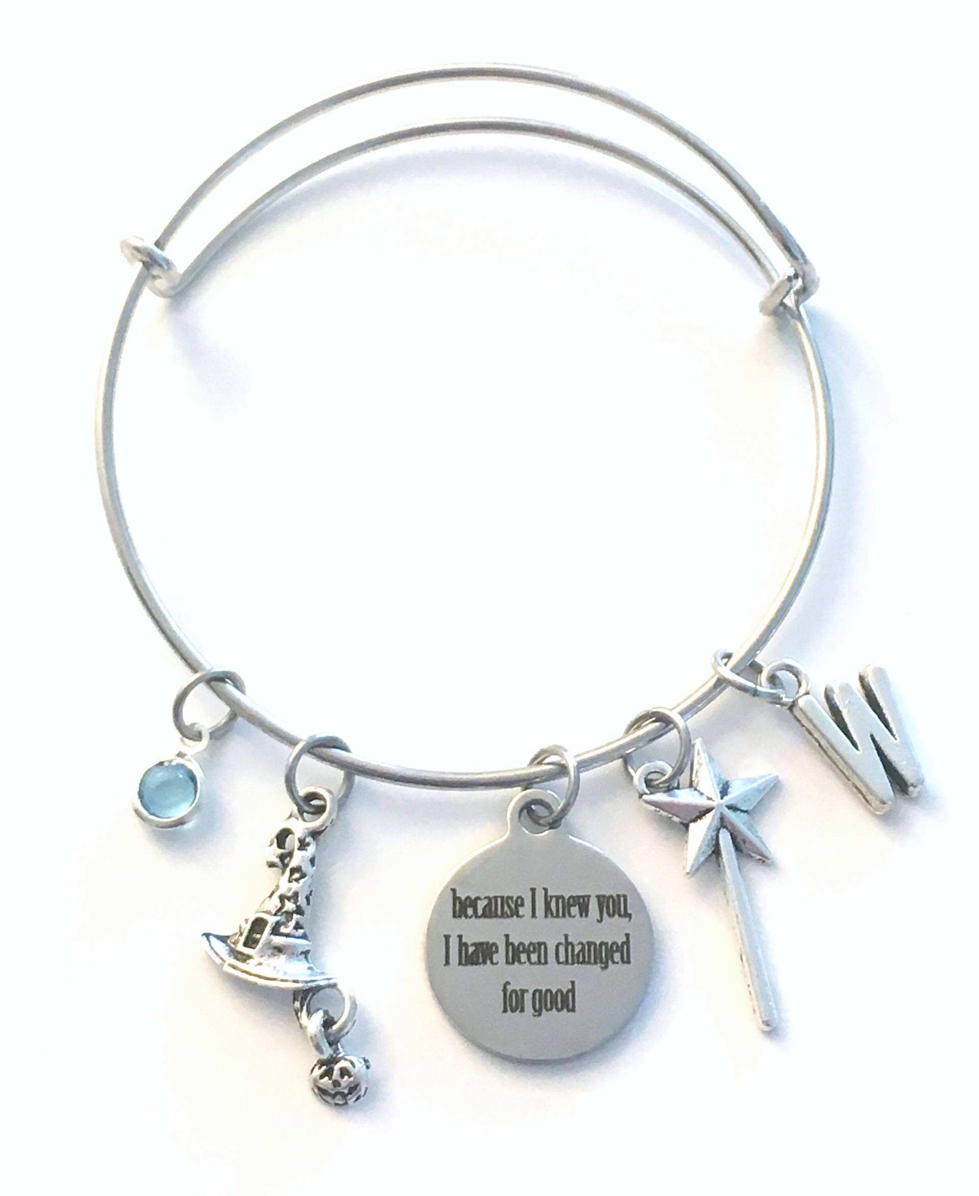 Bester Freund Geschenk, Geschenk Für Besten Charm Armband, Weil Ich Dich Kannte, Wurde Guten Schmuck, Silver Bangle Geändert von aJoyfulSurprise
