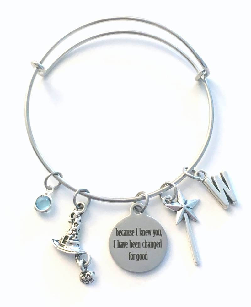 Bester Freund Geschenk, Geschenk Für Besten Charm Armband, Weil Ich Dich Kannte, Wurde Guten Schmuck, Silver Bangle Geändert von aJoyfulSurprise