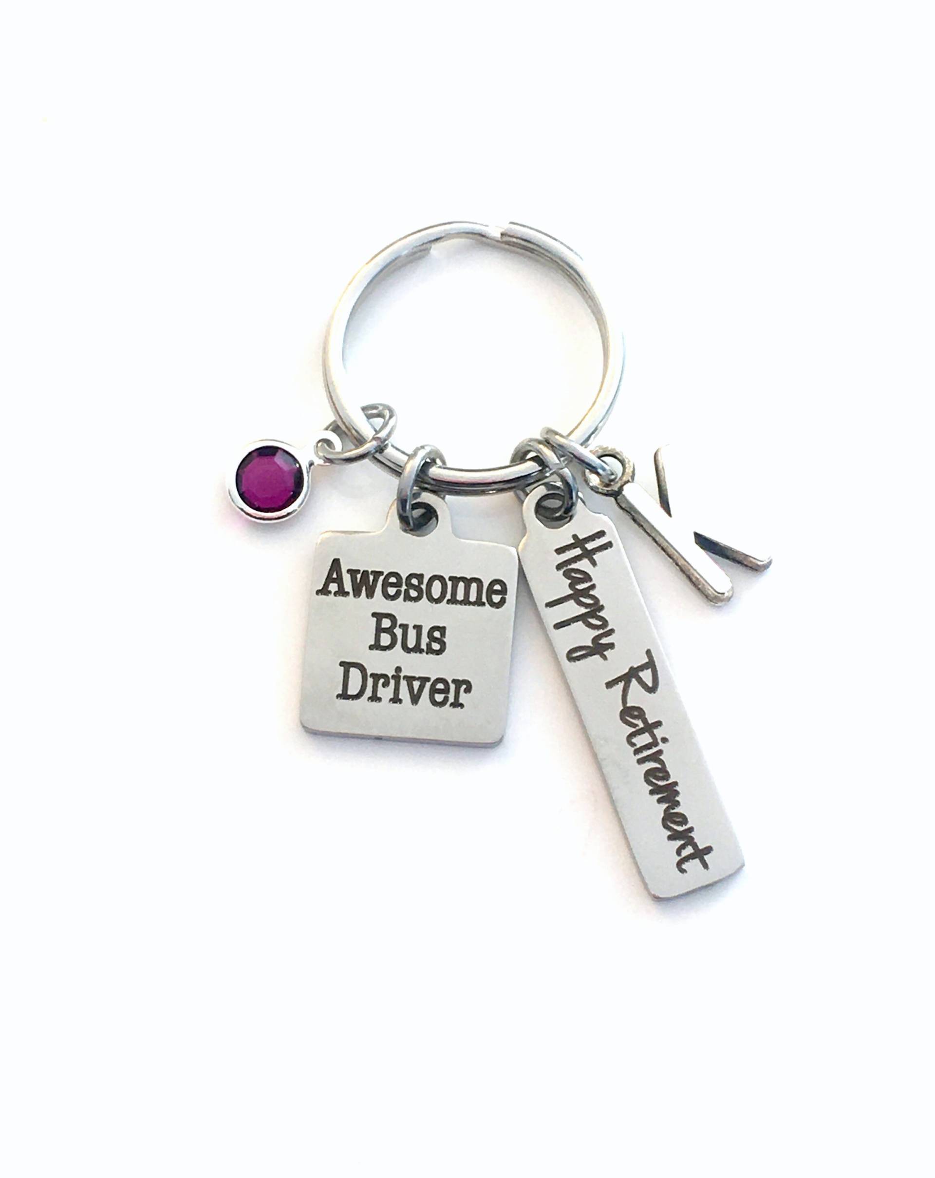 Busfahrer Geschenk/Ruhestand Für Die Schule Schlüsselbund Öpnv Bus Schlüsselanhänger Glücklicher Sie von aJoyfulSurprise