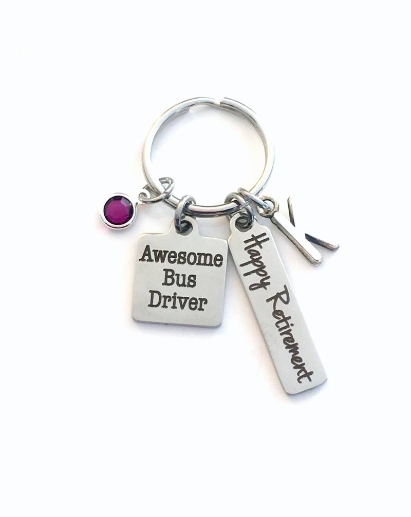 Busfahrer Geschenk/Ruhestand Für Die Schule Schlüsselbund Öpnv Bus Schlüsselanhänger Glücklicher Sie von aJoyfulSurprise