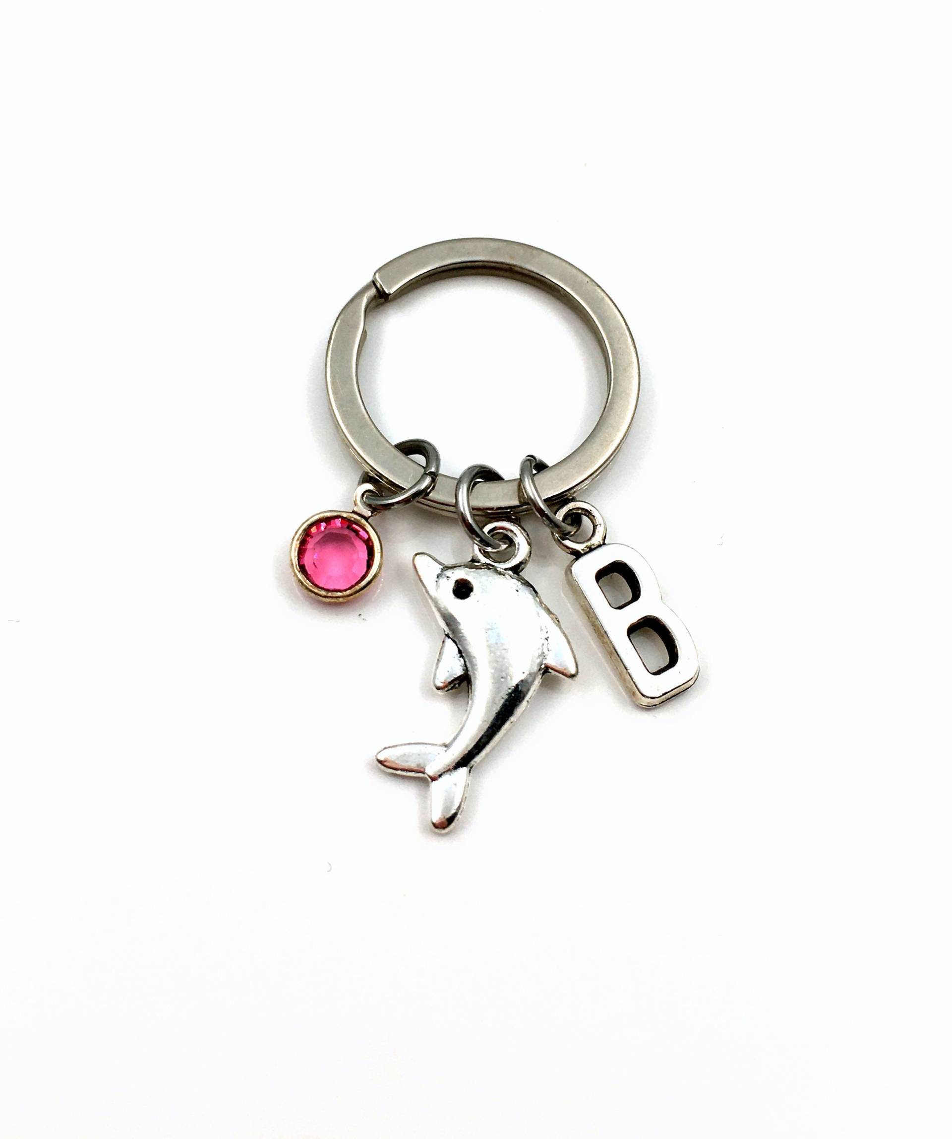 Delfin Schlüsselanhänger, Meerestier Meereswelt Geschenk Für Aquarium Liebhaber Geschenk, Personalisiertes Geburtstagsgeschenk, Weihnachtsgeschenk von aJoyfulSurprise