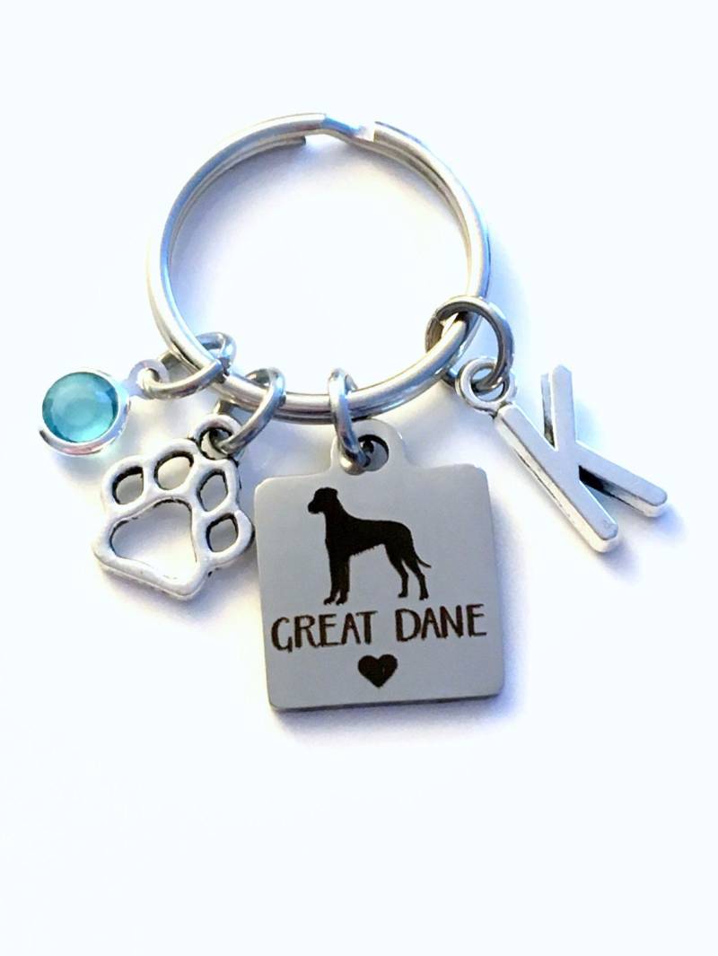 Deutsche Dogge Geschenk, Schlüsselanhänger, Züchter Geschenk Für Hundemutter Schlüsselanhänger von aJoyfulSurprise