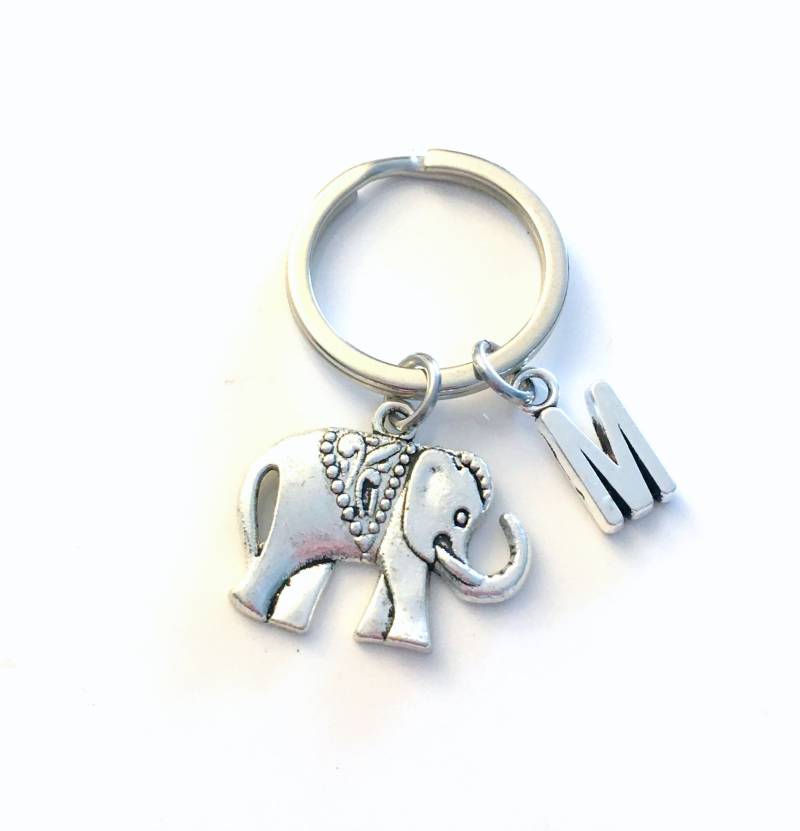 Elefant Schlüsselanhänger/Silber Geschenk Für Bester Freund Vorhanden Zoo Tier Stärke Und Freundschaft Symbol Bff von aJoyfulSurprise