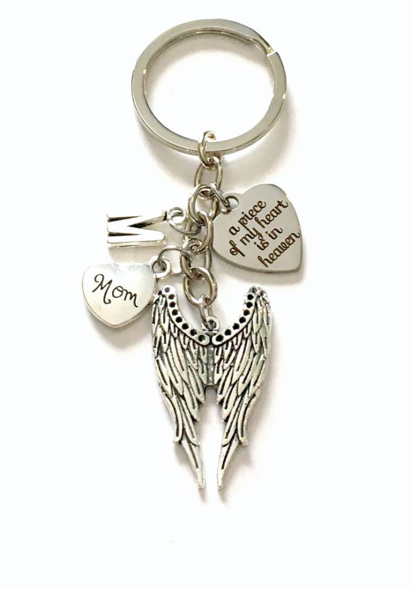 Erinnerungs-Schlüsselanhänger, Ein Stück Meines Herzens Ist Im Himmel Beileid Geschenk, Verlust Von Mama, Papa, Sohn, Ehemann, Ehefrau Vorhanden von aJoyfulSurprise