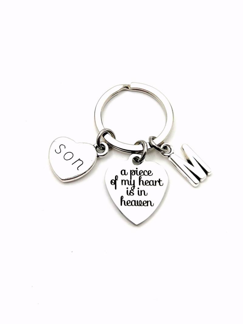 Erinnerungs-Schlüsselanhänger, Verlust Von Mama Papa Bruder Schwester Sohn Tochter Ehemann Frau Ein Stück Meines Herzens Ist Im Himmel Beileid von aJoyfulSurprise