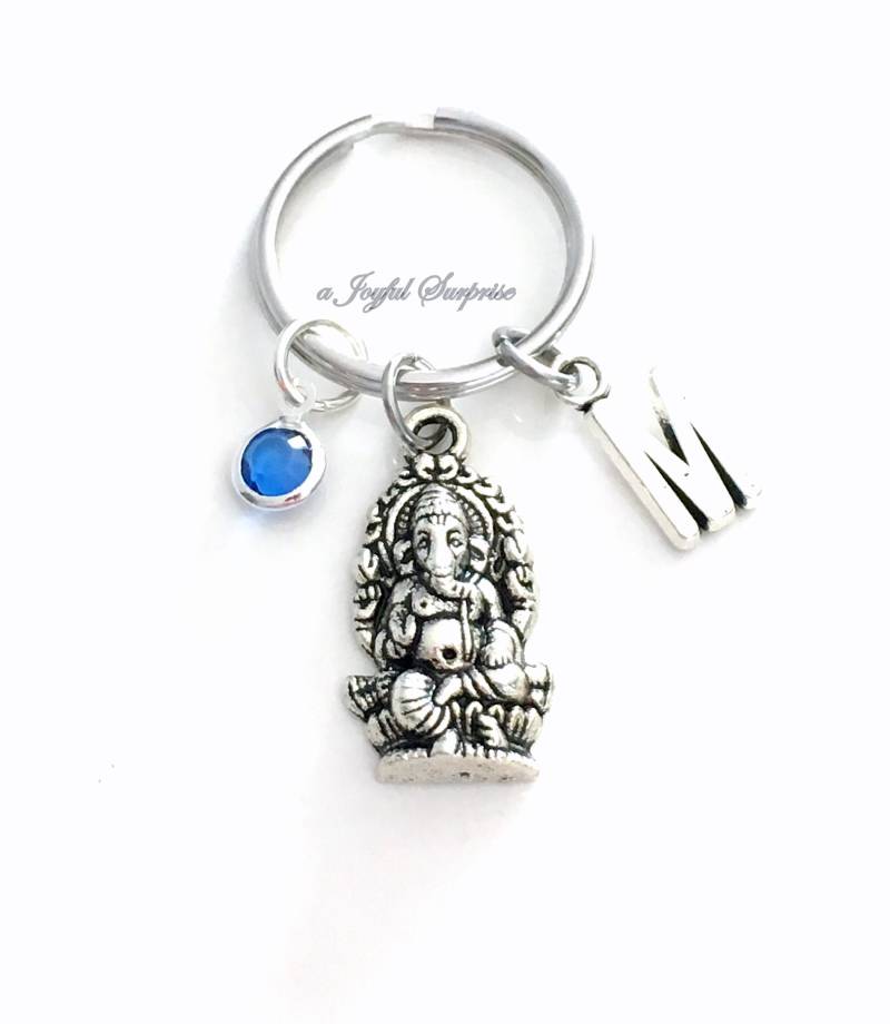 Ganesha Schlüsselanhänger, Hindu Gott Good Luck Geschenk Für Bff, Buddha Ganesh Charme, Weihnachtsfreund von aJoyfulSurprise