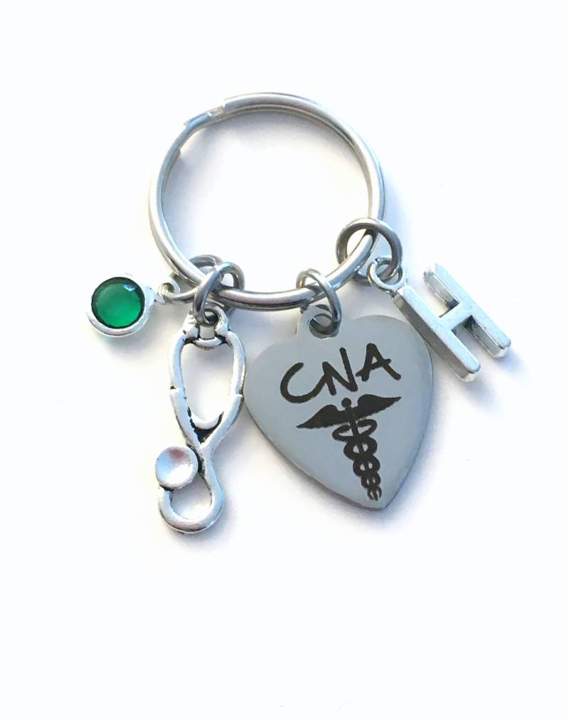 Geschenk Für Cna Keychain, Zertifizierte Pflegehelfer Schlüsselanhänger, Krankenschwester Personalisierte Geschenk, Ruhestand Oder Abschlussfeier von aJoyfulSurprise