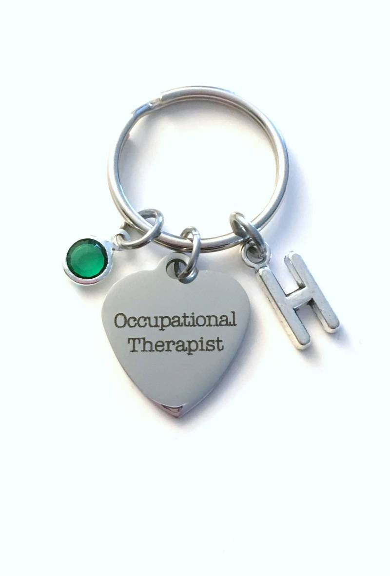 Geschenk Für Ergotherapeutin Schlüsselanhänger, Ot Therapie Personalisiertes Sie Oder Ihn, Abschlussfeier Ruhestand von aJoyfulSurprise