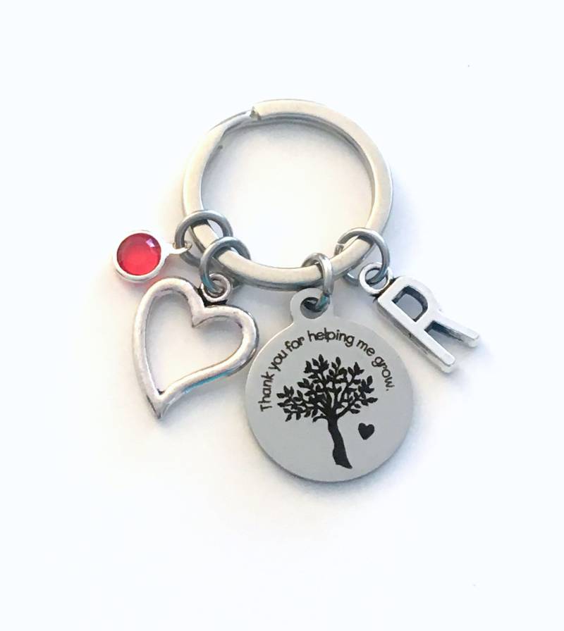 Geschenk Für Lehrer-Schlüsselanhänger, Danke, Dass Sie Mir Geholfen Haben, Zu Wachsen, Schlüsselanhänger, Mentor-Schlüsselanhänger von aJoyfulSurprise