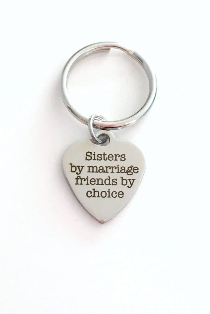 Geschenk Für Schwägerin Schlüsselbund, Schwestern Durch Heirat Freunde Nach Wahl Schlüsselanhänger Schritt Sis Schlüsselbund von aJoyfulSurprise