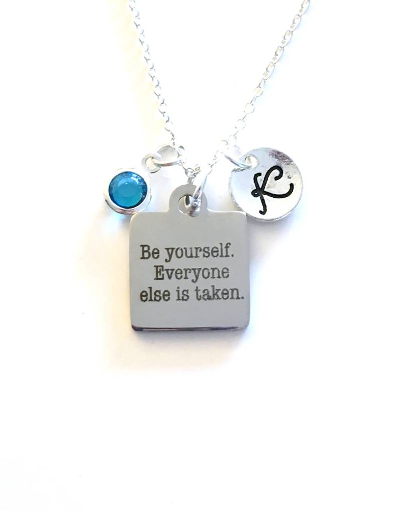 Geschenke Für Mädchen Im Teenageralter, Be Yourself Jeder Andere Ist Genommen Halskette, Schmuck, Geschenk Tochter Oder Enkelin von aJoyfulSurprise