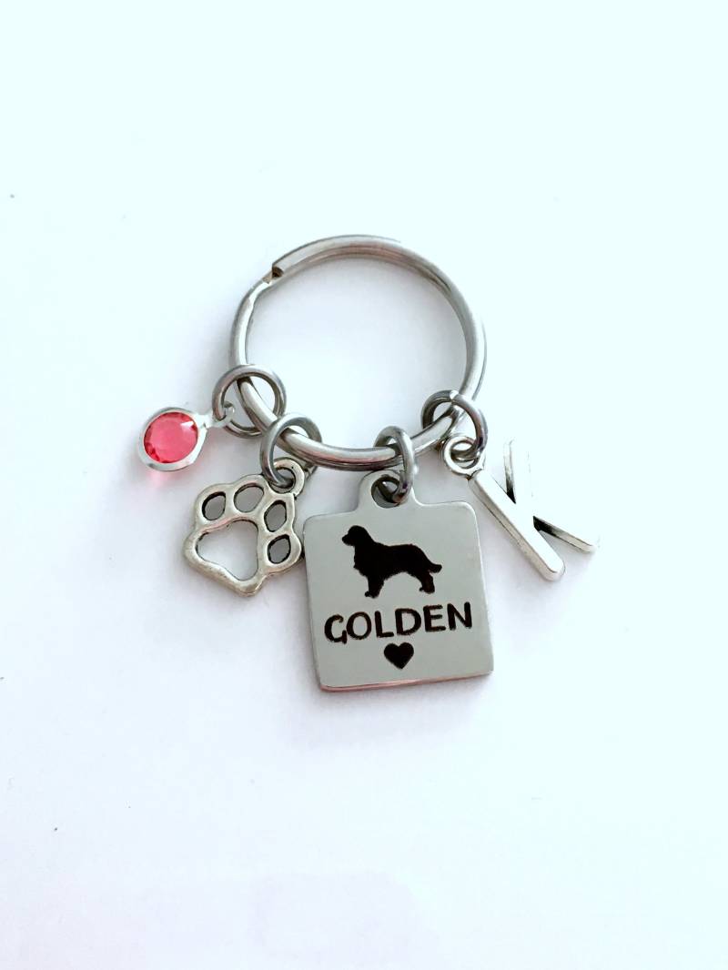 Golden Retriever Schlüsselanhänger, Züchter Geschenk Für Hundemama Dogwelpen Schmuck, Geschenk, Goldie Golden Retriever Schlüsselanhänger, Züchter Geschenk Für Hundemama Dogwelpen Schmuck, Geschenk, Goldie von aJoyfulSurprise