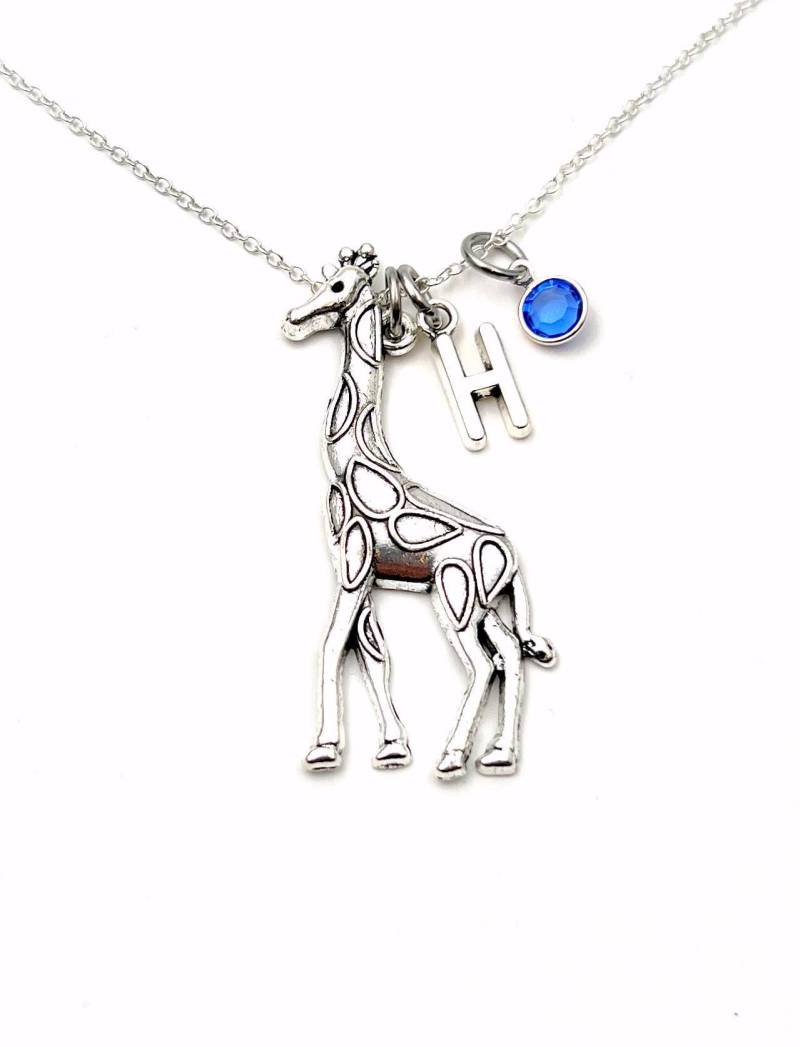 Große Giraffe Halskette, Schmuck, 20 "sterling Silber Kette Geschenk von aJoyfulSurprise