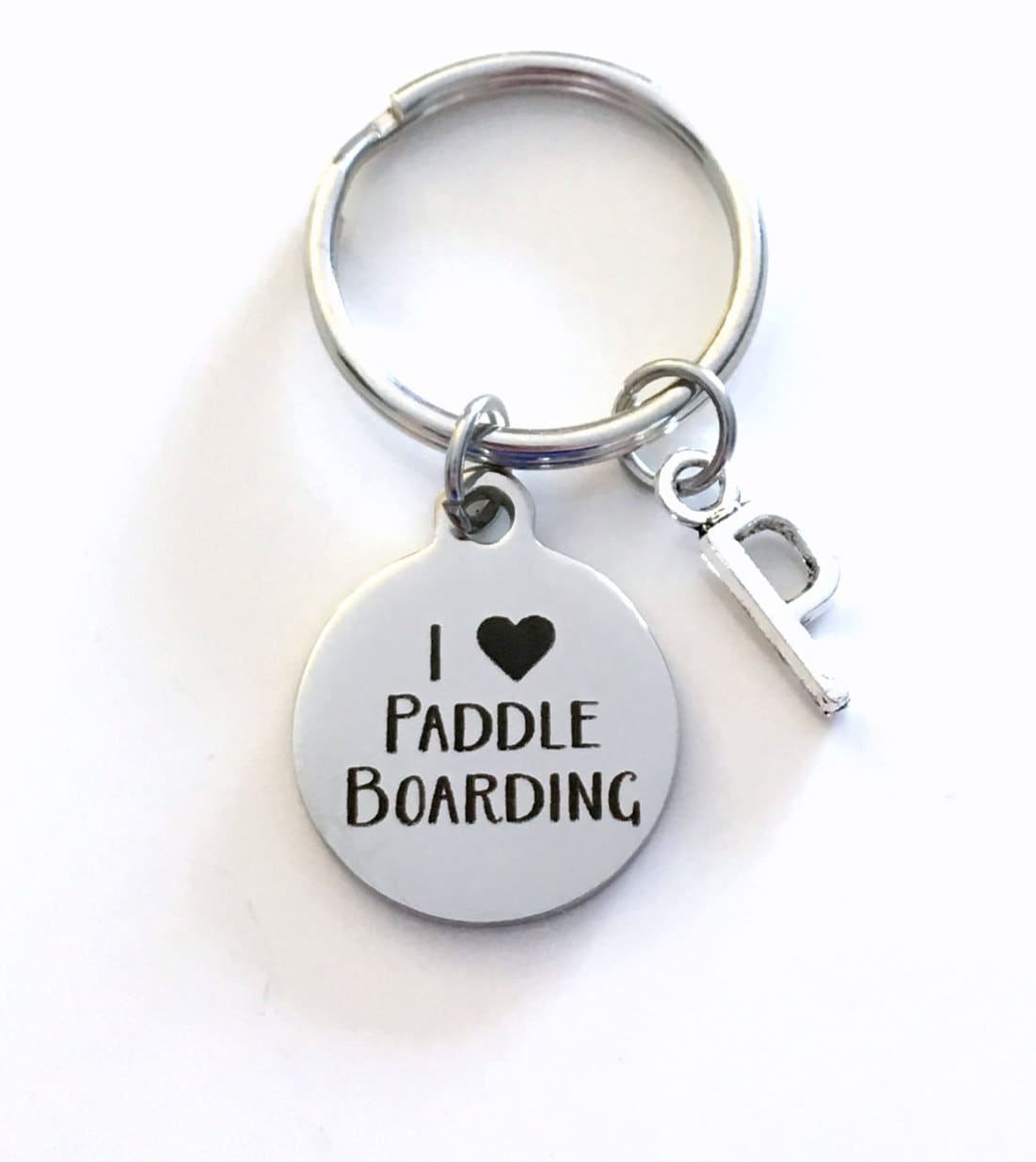 Ich Liebe Paddle Boarding Schlüsselanhänger, Paddleboarden Personalisierte Geburtstagsgeschenk Weihnachtsgeschenk von aJoyfulSurprise