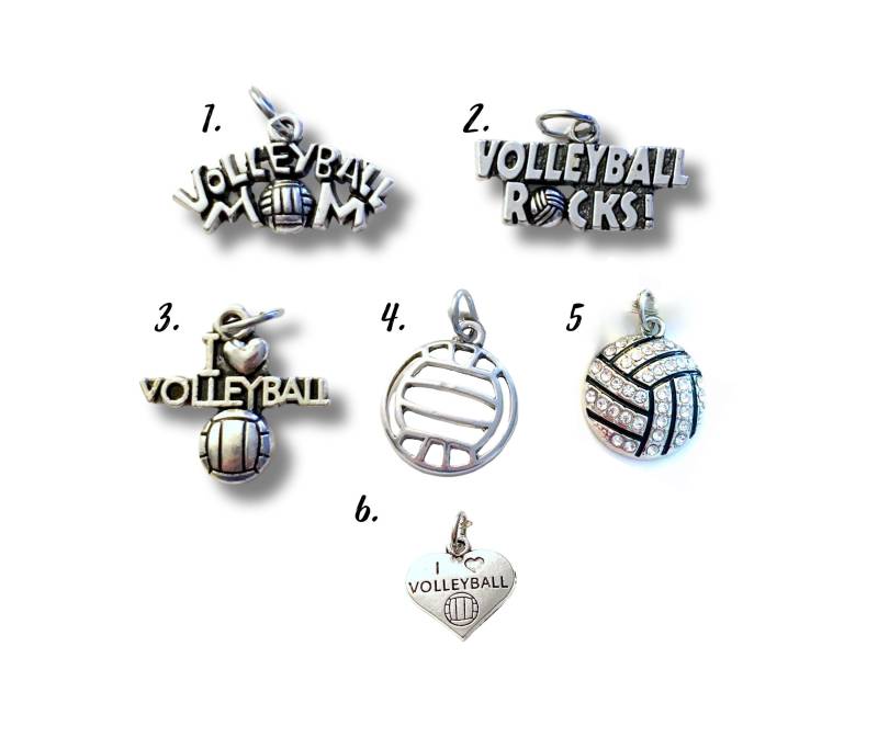 Ich Liebe Volleyball Mom Volley Ball Rocks Coach Anhänger Zinn Charms von aJoyfulSurprise