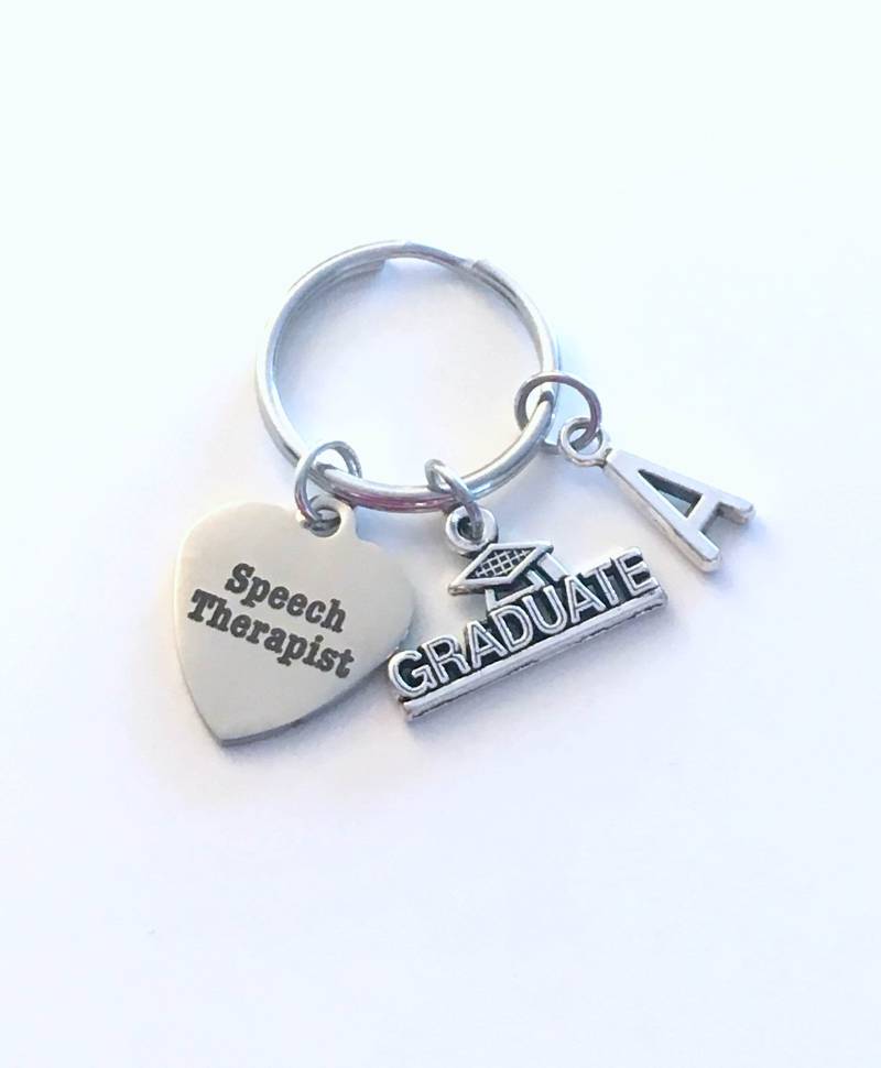 Logopädie Abschlussgeschenk, 2025 Slp-Therapie-Schlüsselbund, Geschenk Für Sprachpathologen, Schlüsselanhänger Graduierte Schlüsselring-Anfangsfrau von aJoyfulSurprise
