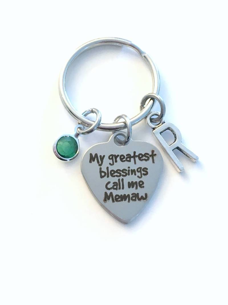 Memaw Schlüsselanhänger, Geschenk Für Großmutter Mein Größter Segen Nennt Mich Memaw, Schlüsselanhänger Vorhanden von aJoyfulSurprise