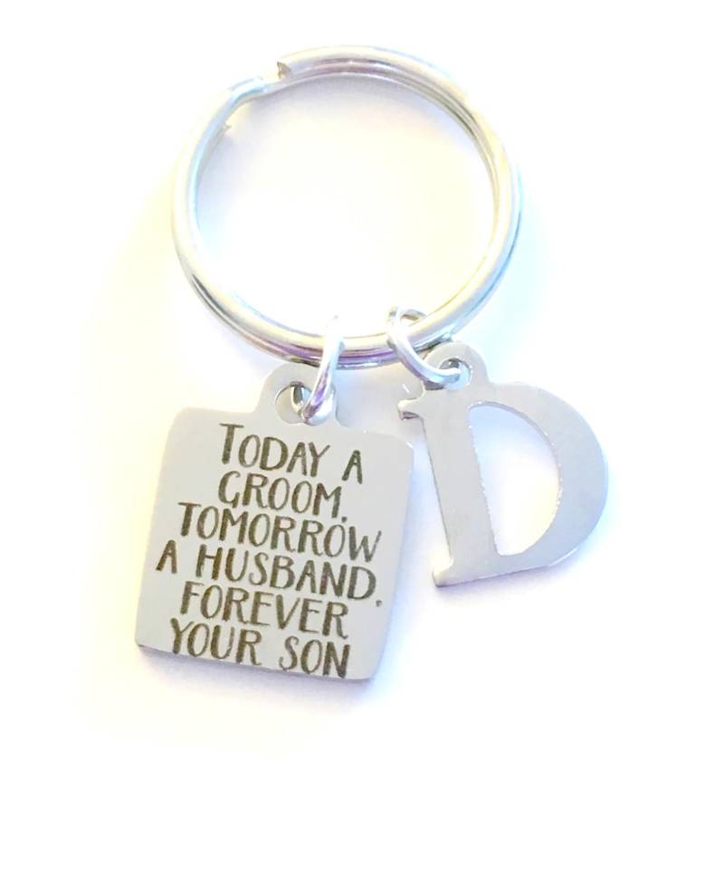 Mutter Des Bräutigams Geschenk, Vater Bräutigam Eltern Schlüsselbund, Heute Ein Bräutigam, Morgen Ehemann, Für Immer Ihr Sohn Schlüsselbund von aJoyfulSurprise