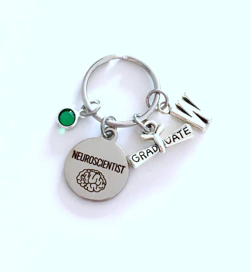 Neurowissenschaftler Geschenk, Keychain, Geschenk Für Neurologe Abschlussgeschenk, Wissenschaftler Schlüsselanhänger, Grad Vorhanden Frauen Männer von aJoyfulSurprise