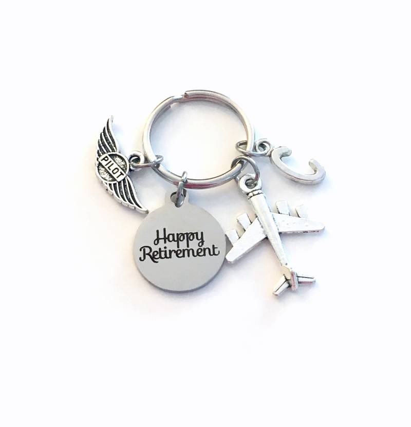Pilot Ruhestand Geschenk, 2025 Fluglehrer Schlüsselanhänger, Flugzeug Ihn Ihre Männer Frauen Birthstone Mann Geschenk Für Flügel von aJoyfulSurprise