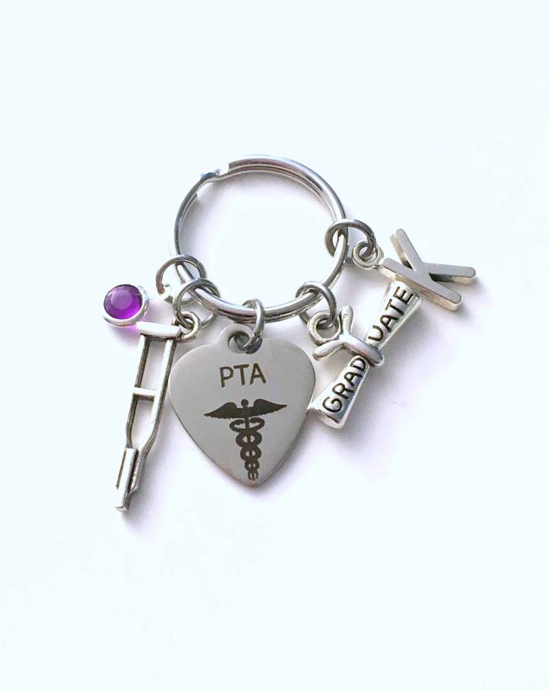 Pta Abschluss Geschenk, Physiotherapeut Assistent Schlüsselbund, Therapie Schlüsselanhänger, Grad Krücken Schlüsselring, Abschlussgeschenk Für von aJoyfulSurprise