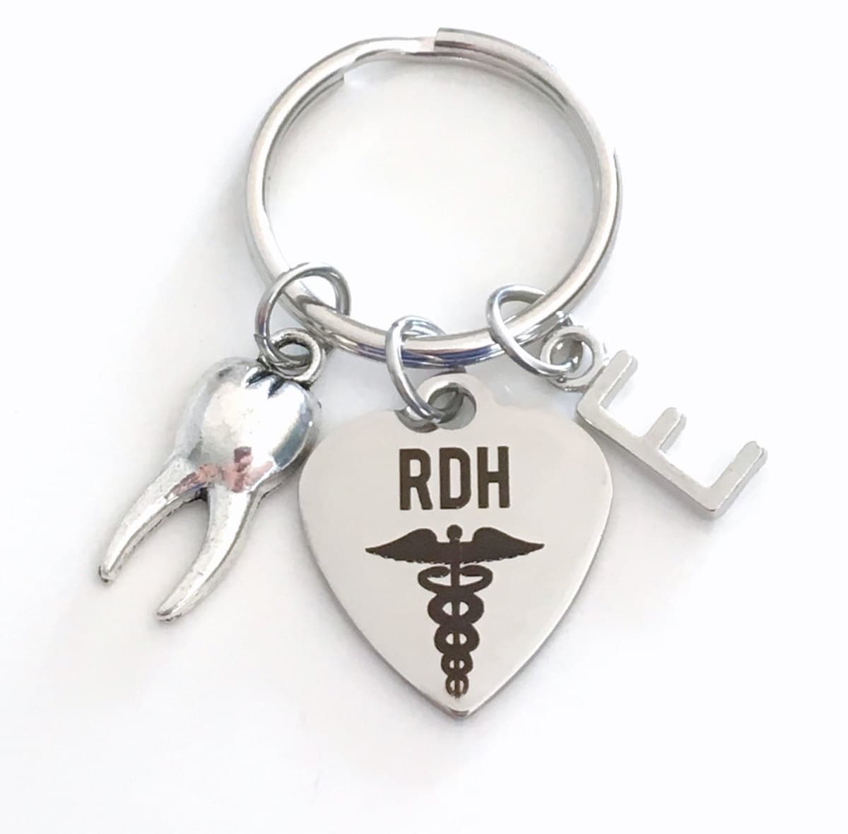 Registriertes Mundhygieniker Geschenk, Rdh Schlüsselbund, Schlüsselkette, Geschenk Für Den Abschluss Des Zahnmedizinschülers von aJoyfulSurprise