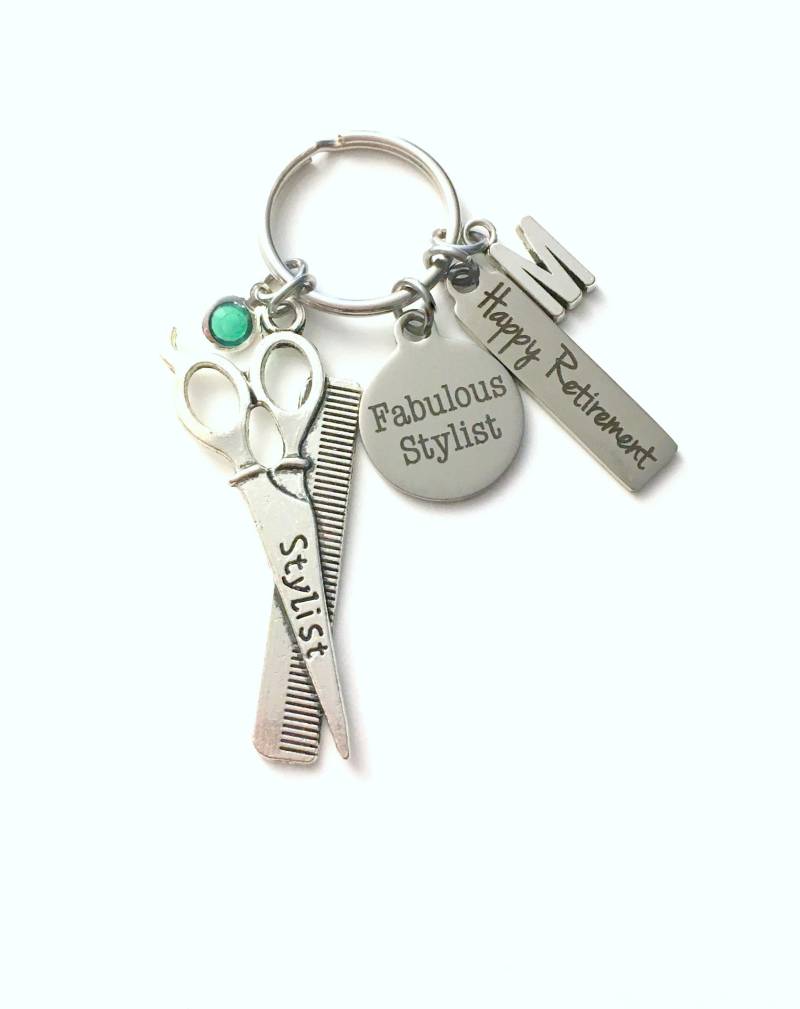 Ruhestand Geschenk Für Friseure Keychain/Friseur Schlüsselanhänger Salon Besitzer Glücklicher Schere Ruhestand Geschenk Für Friseure Keychain/Friseur Schlüsselanhänger Salon Besitzer Glücklicher Schere von aJoyfulSurprise