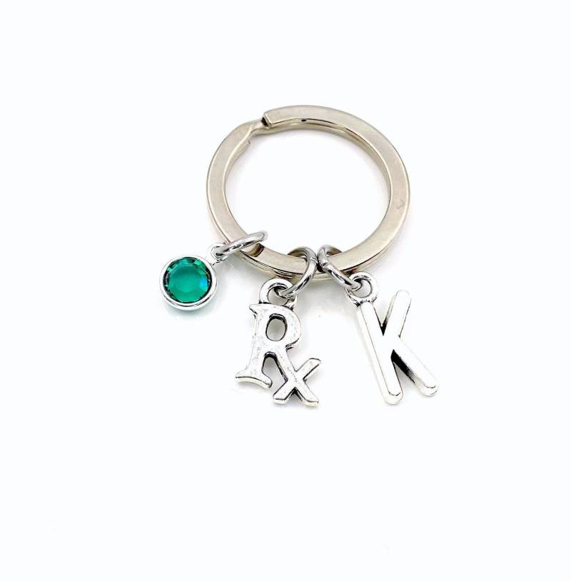 Rx Schlüsselanhänger, Apotheker Geschenk Für Techniker Schlüsselbund, Tech Assistent Geschenk, Verschreibungspflichtige Drogerie, Ihre Ihn Frauen von aJoyfulSurprise