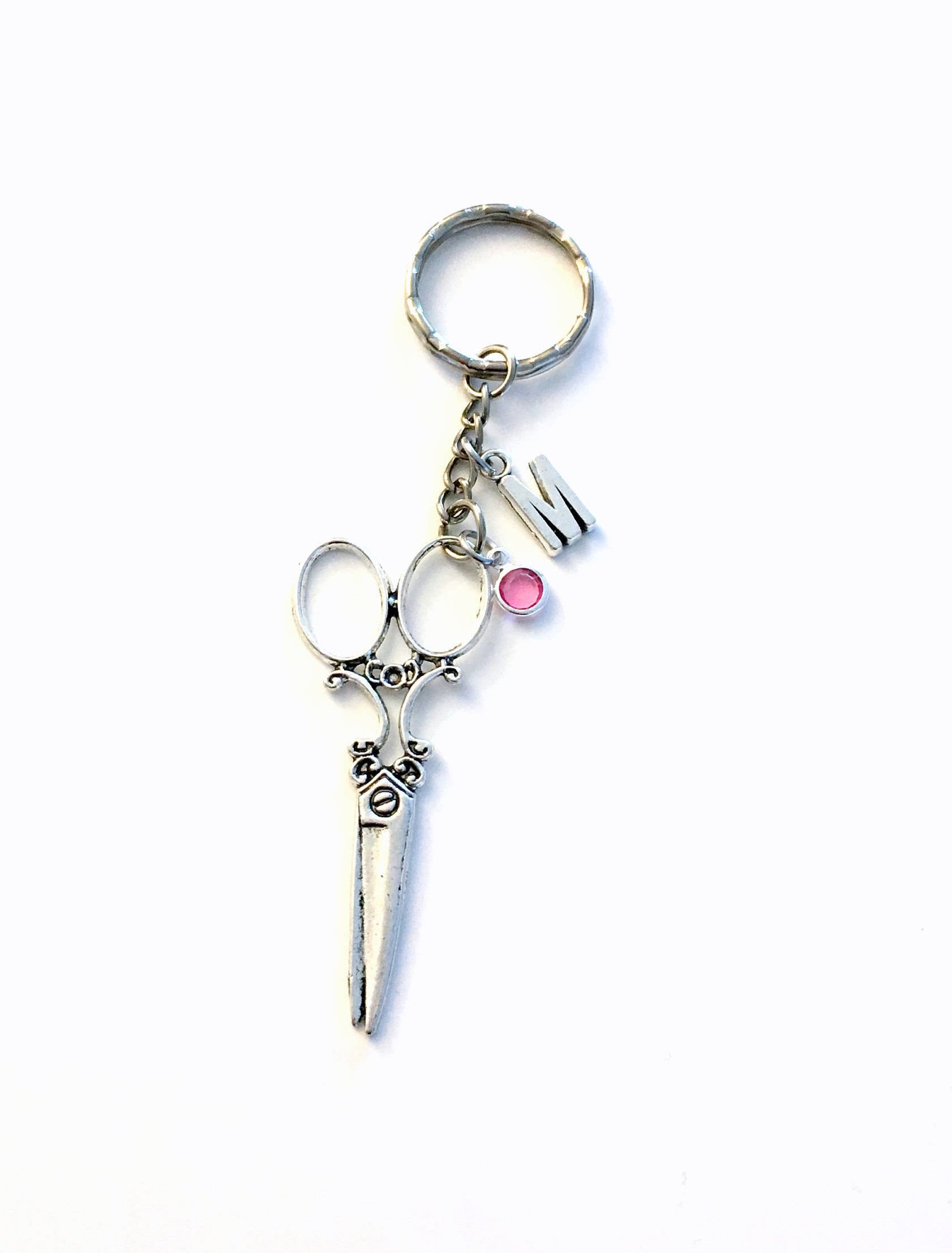 Schere Schlüsselbund, Näherin Schlüsselanhänger, Geschenk Für Friseur, Salon Stylist's Keyring, Personalisierte Friseur Geschenk, Designer von aJoyfulSurprise