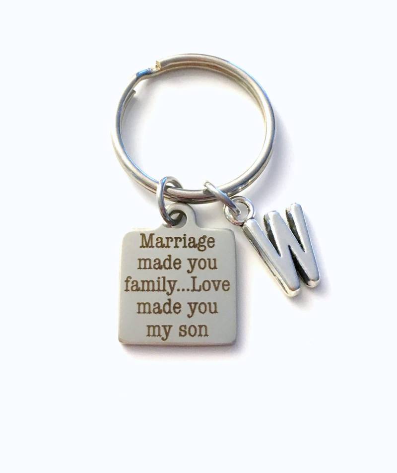 Schwiegersohn Geschenk, Ehe Machte Dich Zur Familie, Liebe Zu Meinem Sohn Schlüsselbund, Stiefsohn-Schlüsselanhänger, Hochzeitsgeschenk Für Bräutigam Schwiegersohn Geschenk, Ehe Machte Dich Zur Familie, Liebe Zu Meinem Sohn Schlüsselbund, Stiefsohn-Schlüsselanhänger, Hochzeitsgeschenk Für Bräutigam von aJoyfulSurprise