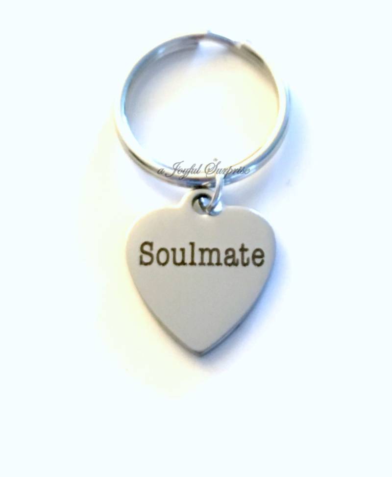 Soulmate Geschenk, Schlüsselanhänger, Freund Geschenk Für Mann Oder Frau Zum Jahrestag, Freundin Verlobten von aJoyfulSurprise