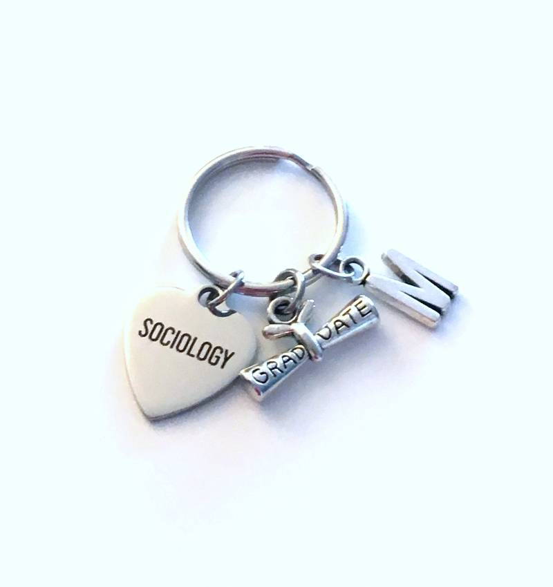 Soziologie-Abschlussgeschenk, 2025 Grad Schlüsselanhänger, Graduiertes Geschenk Für Master-studenten, Universitätsabschluss Schlüsselanhänger / von aJoyfulSurprise