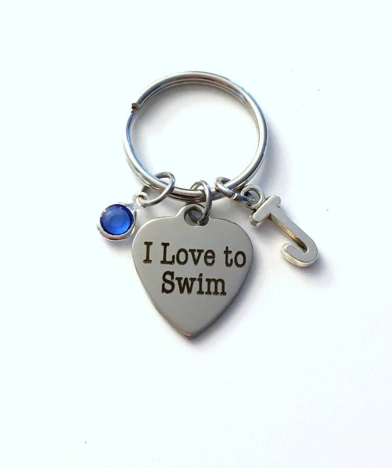 Synchronschwimmen Geschenk/Ich Liebe Es Zu Schwimmen Keychain Für Schwimmer Schlüsselanhänger Tochter Oder Sohn Schwimmlehrer Danke von aJoyfulSurprise