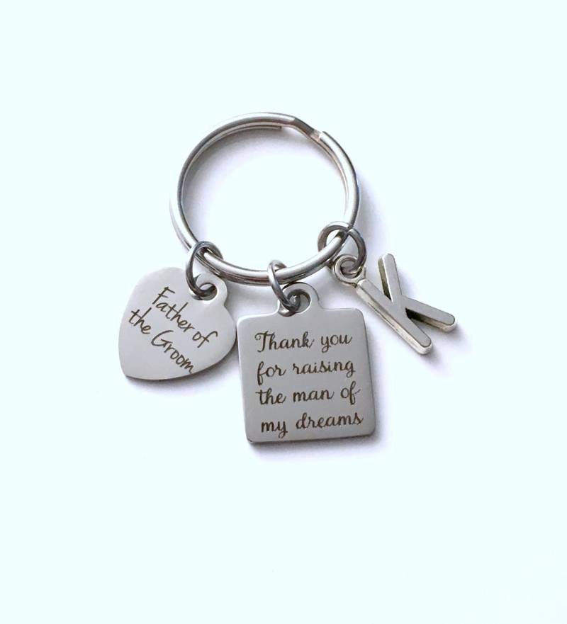 Vielen Dank Für Die Erhebung Der Mann Meiner Träume Schlüsselbund, Geschenk Vater Bräutigam Schlüsselanhänger, Papa Vom Sohn von aJoyfulSurprise