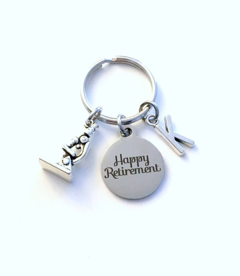 Wissenschaft Geschenk, Ruhestand Geschenk Für Wissenschaftler Keychain/Lab Tech Lehrer Schlüsselanhänger Mikroskop Labor von aJoyfulSurprise