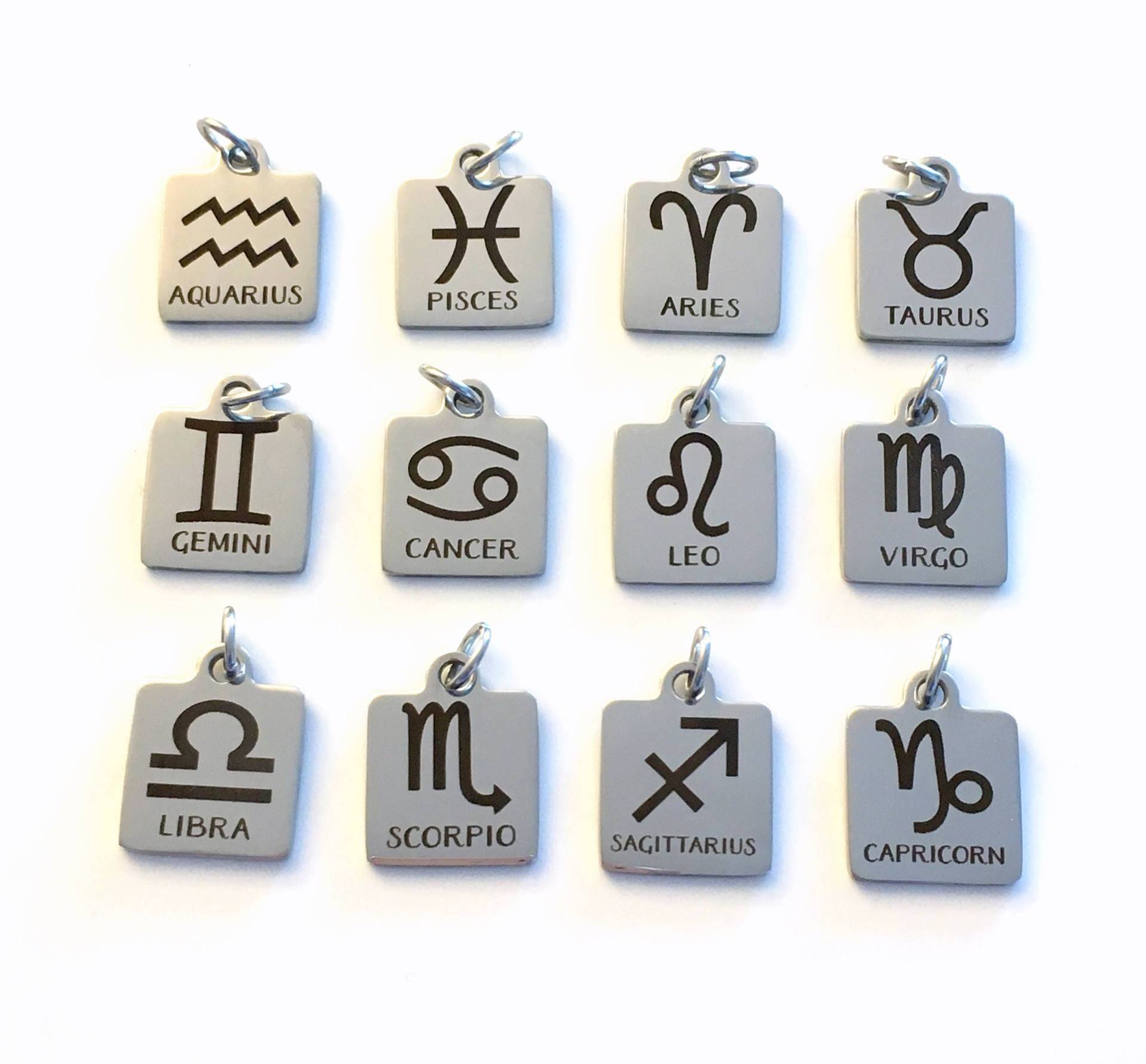 sternzeichen Charme Hinzufügen Auf Die Auflistung Einzelnen Anhänger Silber Widder Taurus Zwilling Krebs Leo Virgo Libra Skorpion Schütze von aJoyfulSurprise
