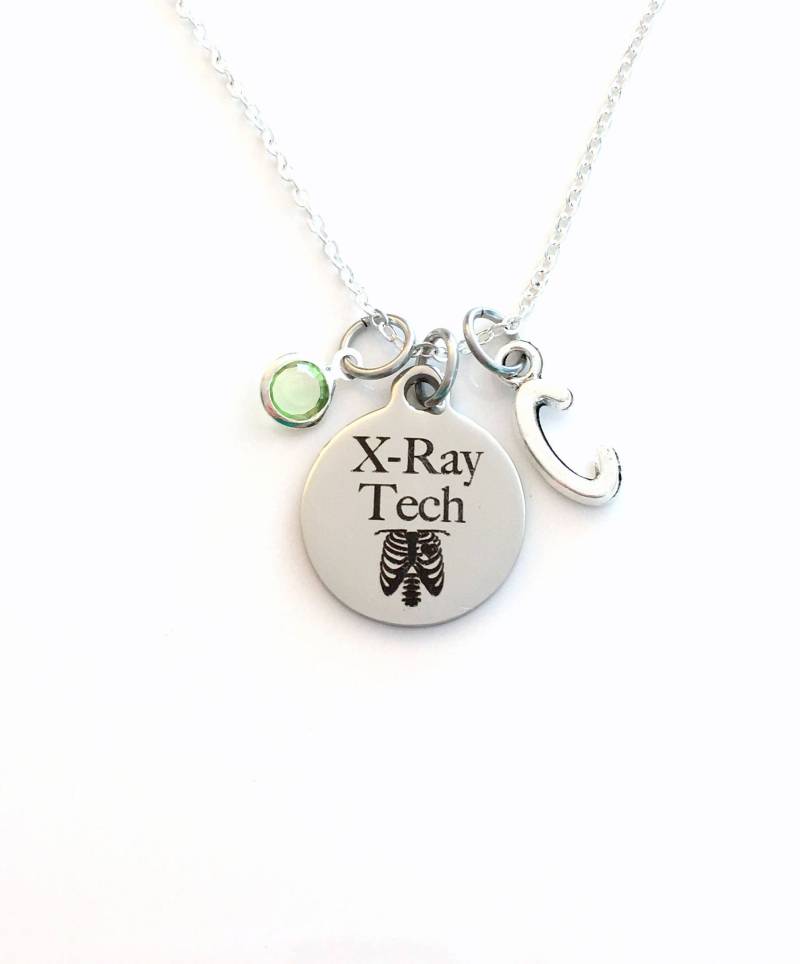 x-Ray Tech Halskette, Geschenk Für Röntgentechniker Schmuck, Ct Scan, Cat Radiologie Technologe Graduierung Geburtstag Sie Ihn von aJoyfulSurprise
