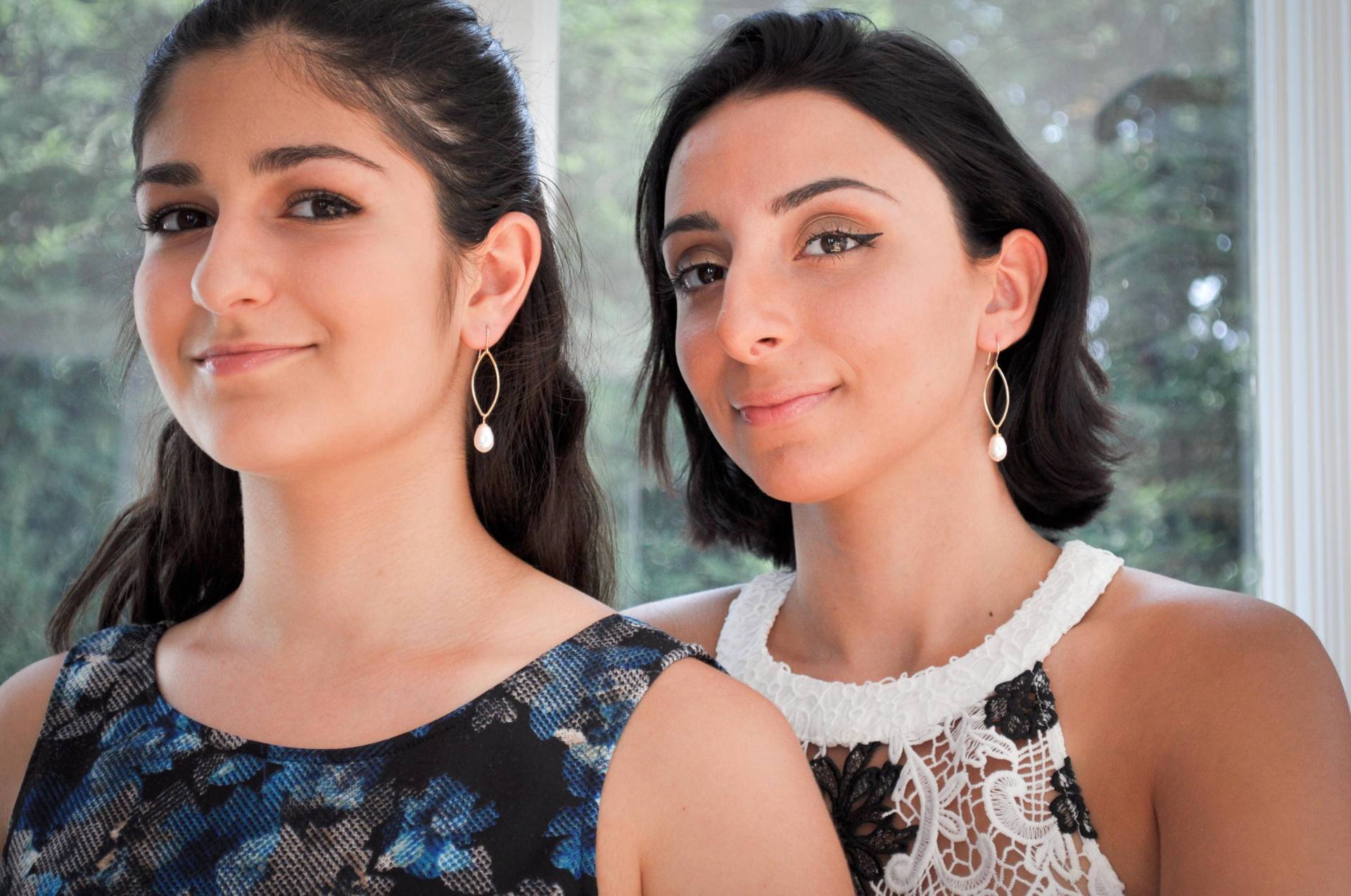 Brautjungfern Geschenkset 5 Perlen Ohrringe Silber, Gold Oder Roségold - Anella Designs von aNellaDesigns