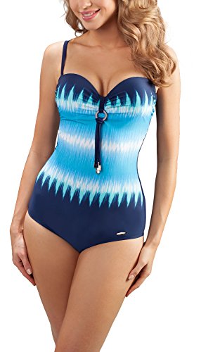 aQuarilla Damen Badeanzug AQ61 (Marineblau/Blau, 42) von aQuarilla