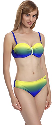 aQuarilla Damen Bikini Set 71H191 (Kornblume/Gelb, 38) von aQuarilla