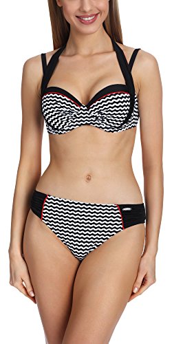 aQuarilla Damen Bikini Set AQ49 (Schwarz, 42) von aQuarilla