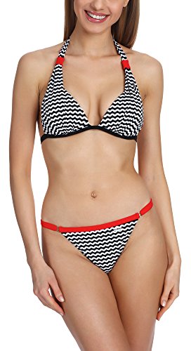 aQuarilla Damen Bikini Set AQ77 (Schwarz, 42) von aQuarilla